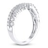 Thumbnail Image 2 of Certified Diamond Two-Row Contour Anniversary Ring 1 ct tw 14K White Gold