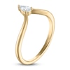 Thumbnail Image 2 of Pear-Shaped Diamond Contour Ring 1/5 ct tw 14K Yellow Gold