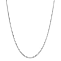 Solid Adjustable Wheat Chain Chain Necklace 1.6mm Sterling Silver 24"