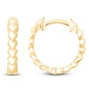 Thumbnail Image 1 of Children's Heart Hoop Earrings 14K Yellow Gold