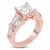 Thumbnail Image 2 of Princess-Cut Created By Jared Studio Lab-Grown Diamond Engagement Ring 3-1/2 ct tw 14K Rose Gold