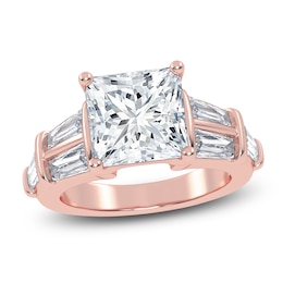 Princess-Cut Created By Jared Studio Lab-Grown Diamond Engagement Ring 4-1/2 ct tw 14K Rose Gold