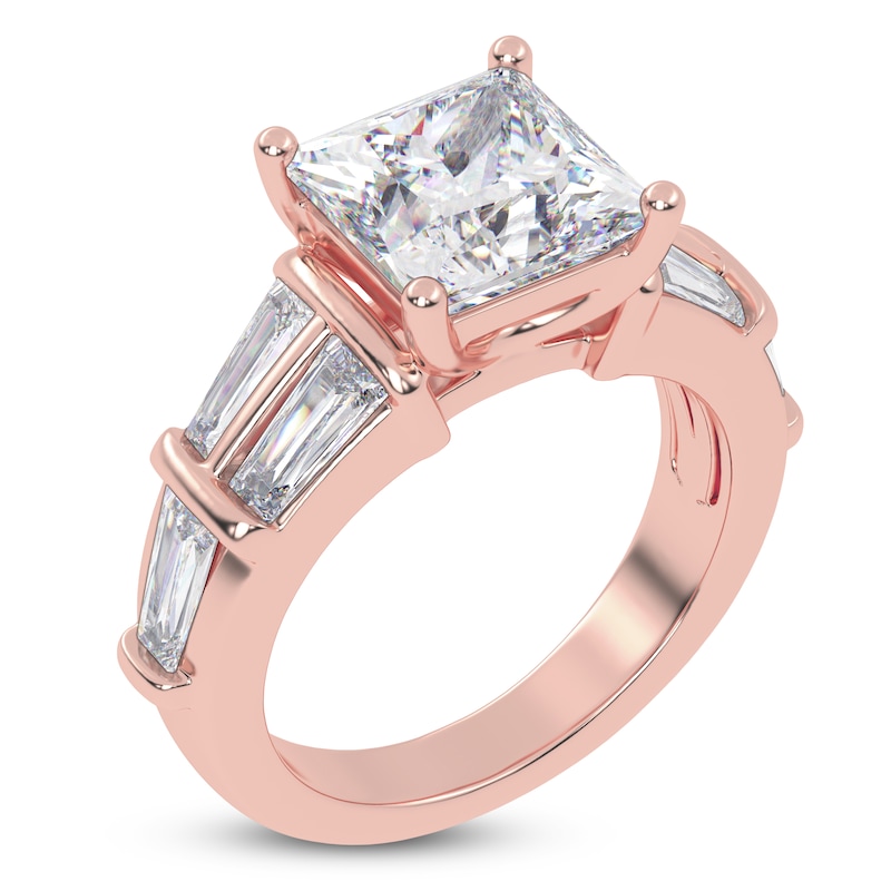 Main Image 2 of Princess-Cut Created By Jared Studio Lab-Grown Diamond Engagement Ring 4-1/2 ct tw 14K Rose Gold