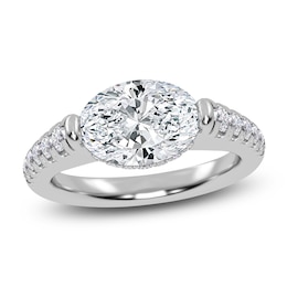 Oval-Cut Created By Jared Studio Lab-Grown Diamond Engagement Ring 2-1/3 ct tw 14K White Gold