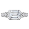 Thumbnail Image 3 of Emerald-Cut Created By Jared Studio Lab-Grown Diamond Engagement Ring 3-1/2 ct tw 14K White Gold