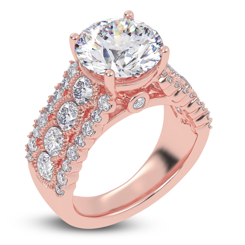 Main Image 2 of Round-Cut Created By Jared Studio Lab-Grown Diamond Engagement Ring 4-3/4 ct tw 14K Rose Gold