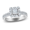 Thumbnail Image 1 of Vera Wang VOW Princess-Cut Diamond Halo Engagement Ring 1 ct tw 14K White Gold