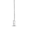 Thumbnail Image 5 of Lab-Grown Diamond Graduated Three-Stone Stack Necklace 1/2 ct tw 14K White Gold 18"
