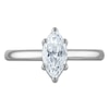 Thumbnail Image 3 of Marquise-Cut Lab-Grown Diamond Solitaire Plus Engagement Ring 1 ct tw Platinum (VS2/F)
