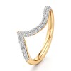 Thumbnail Image 4 of J'Lure Lab-Grown Diamond Contour Wedding Band 3/8 ct tw 18K Yellow Gold