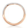 Thumbnail Image 2 of J'Lure Lab-Grown Diamond Contour Wedding Band 3/8 ct tw 18K Rose Gold