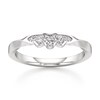 Thumbnail Image 1 of J'Lure Lab-Grown Diamond Scalloped Wedding Band 1/8 ct tw 18K White Gold