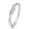 Thumbnail Image 4 of J'Lure Lab-Grown Diamond Scalloped Wedding Band 1/8 ct tw 18K White Gold