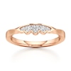 Thumbnail Image 1 of J'Lure Lab-Grown Diamond Scalloped Wedding Band 1/8 ct tw 18K Rose Gold
