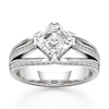 Thumbnail Image 1 of J'Lure Lab-Grown Diamond Square-Emerald Step-Cut Engagement Ring 2-3/8 ct tw 18K White Gold