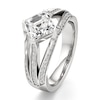 Thumbnail Image 4 of J'Lure Lab-Grown Diamond Square-Emerald Step-Cut Engagement Ring 2-3/8 ct tw 18K White Gold