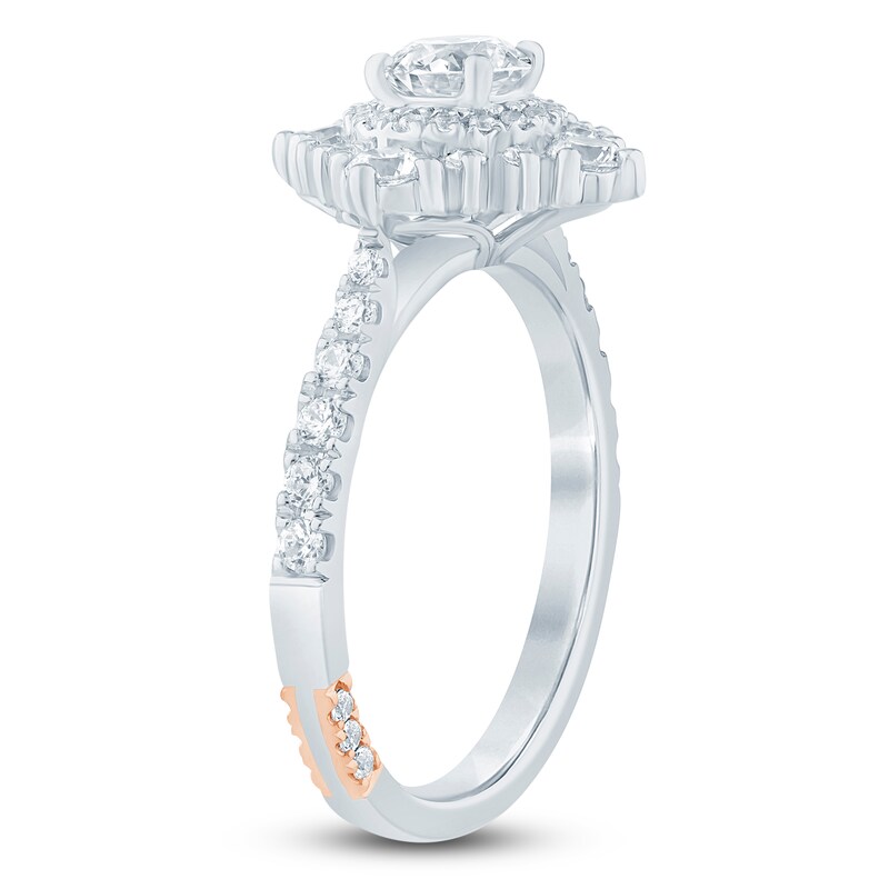 Main Image 2 of Pnina Tornai Round-Cut Diamond Halo Engagement Ring 1-1/8 ct tw 14K White Gold