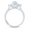 Thumbnail Image 4 of Pnina Tornai Round-Cut Diamond Halo Engagement Ring 1-1/8 ct tw 14K White Gold