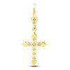 Thumbnail Image 1 of Charm'd by Lulu Frost Cross Charm 1/20 ct tw 10K Yellow Gold