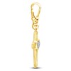 Thumbnail Image 2 of Charm'd by Lulu Frost Diamond Accent Heart Cross Charm 10K Yellow Gold