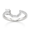 Thumbnail Image 1 of J'Lure Radiant Brilliant-Cut Lab-Grown Diamond Contour Wedding Band 1/2 ct tw 18K White Gold
