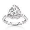 Thumbnail Image 1 of J'Lure Trillion Curved Brilliant-Cut Lab-Grown Diamond Half-Halo Engagement Ring 2 ct tw 18K White Gold