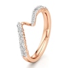 Thumbnail Image 4 of J'Lure Lab-Grown Diamond Contour Wedding Band 3/8 ct tw 18K Rose Gold