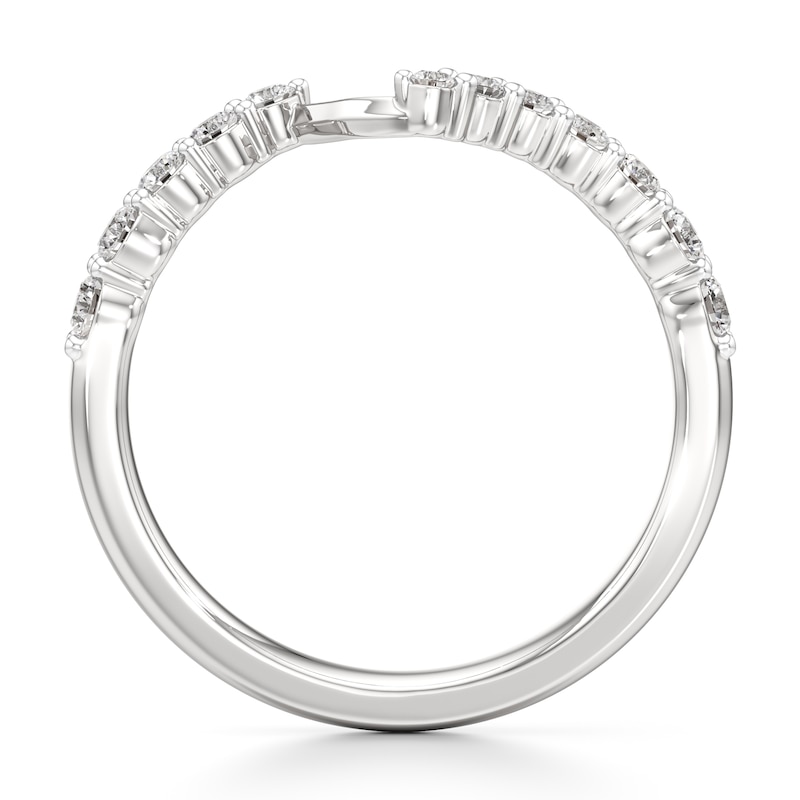 Main Image 2 of J'Lure Lab-Grown Diamond Contour Wedding Band 3/8 ct tw 18K White Gold