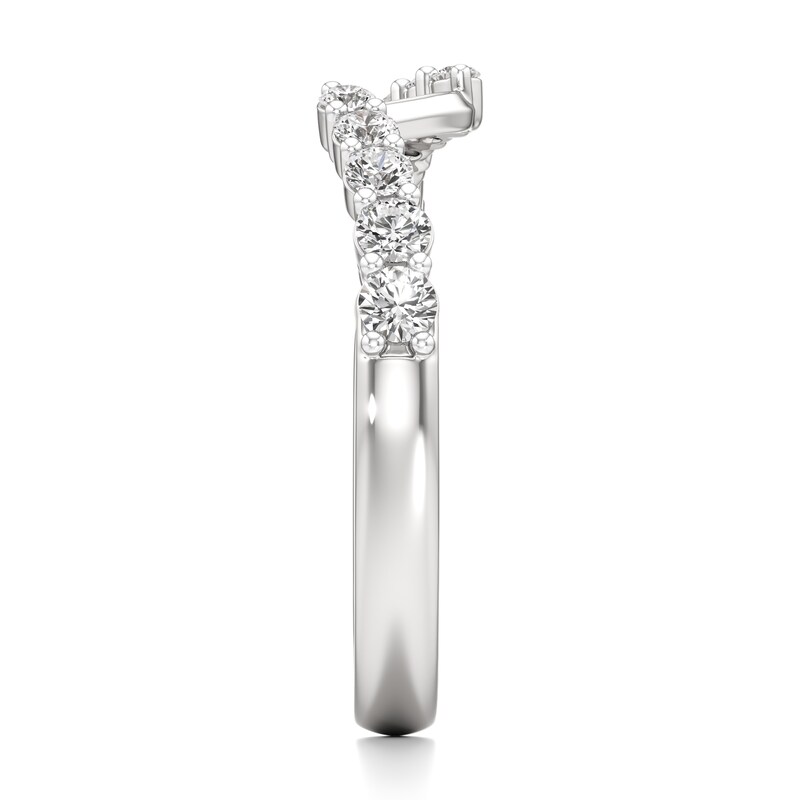 Main Image 3 of J'Lure Lab-Grown Diamond Contour Wedding Band 3/8 ct tw 18K White Gold