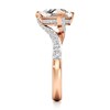 Thumbnail Image 3 of J'Lure Trillion Curved Brilliant-Cut Lab-Grown Diamond Bypass Engagement Ring 3-1/2 ct tw 18K Rose Gold