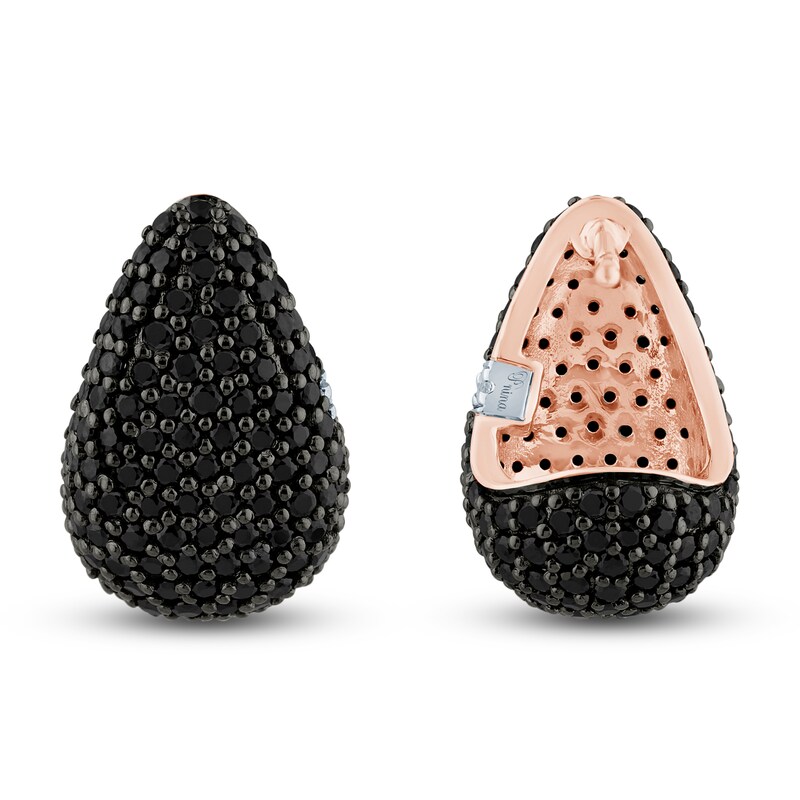 Main Image 3 of Pnina Tornai Black Multi-Diamond Teardrop Earrings 2 ct tw 14K Rose Gold