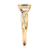 Thumbnail Image 3 of J'Lure Imperial-Emerald Step-Cut Lab-Grown Diamond Bypass Engagement Ring 1-1/8 ct tw 18K Yellow Gold