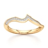 Thumbnail Image 1 of J'Lure Lab-Grown Diamond Contour Wedding Band 1/8 ct tw 18K Yellow Gold
