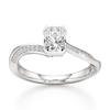 Thumbnail Image 1 of J'Lure Radiant Brilliant-Cut Lab-Grown Diamond Bypass Engagement Ring 1-1/6 ct tw 18K White Gold