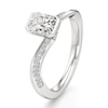 Thumbnail Image 4 of J'Lure Radiant Brilliant-Cut Lab-Grown Diamond Bypass Engagement Ring 1-1/6 ct tw 18K White Gold