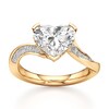 Thumbnail Image 1 of J'Lure Heart Brilliant-Cut Lab-Grown Diamond Bypass Engagement Ring 3-1/4 ct tw 18K Yellow Gold