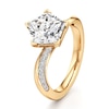 Thumbnail Image 4 of J'Lure Pentagon Brilliant-Cut Lab-Grown Diamond Bypass Engagement Ring 3-1/5 ct tw 18K Yellow Gold