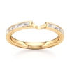 Thumbnail Image 1 of J'Lure Baguette-Cut Lab-Grown Diamond Contour Wedding Band 3/8 ct tw 18K Yellow Gold