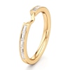 Thumbnail Image 4 of J'Lure Baguette-Cut Lab-Grown Diamond Contour Wedding Band 3/8 ct tw 18K Yellow Gold