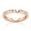 Thumbnail Image 1 of J'Lure Baguette-Cut Lab-Grown Diamond Contour Wedding Band 3/8 ct tw 18K Rose Gold