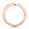 Thumbnail Image 2 of J'Lure Baguette-Cut Lab-Grown Diamond Contour Wedding Band 3/8 ct tw 18K Rose Gold