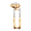 Thumbnail Image 3 of J'Lure Octagon Brilliant-Cut Lab-Grown Diamond Spiral Engagement Ring 2-1/2 ct tw 18K Yellow Gold