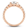 Thumbnail Image 4 of J'Lure Trillion Curved Brilliant-Cut Lab-Grown Diamond Engagement Ring 1-1/6 ct tw 18K Rose Gold