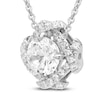 Thumbnail Image 2 of Unspoken Diamond Halo Necklace 2-1/2 ct tw 14K White Gold 18"