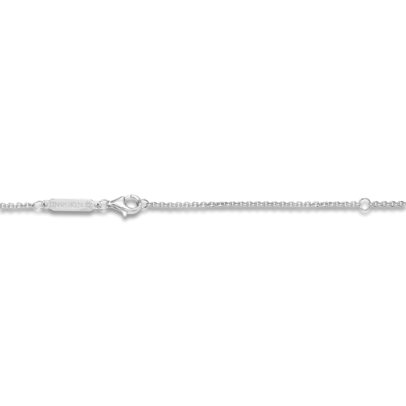 Main Image 3 of Unspoken Diamond Halo Necklace 2-1/2 ct tw 14K White Gold 18"