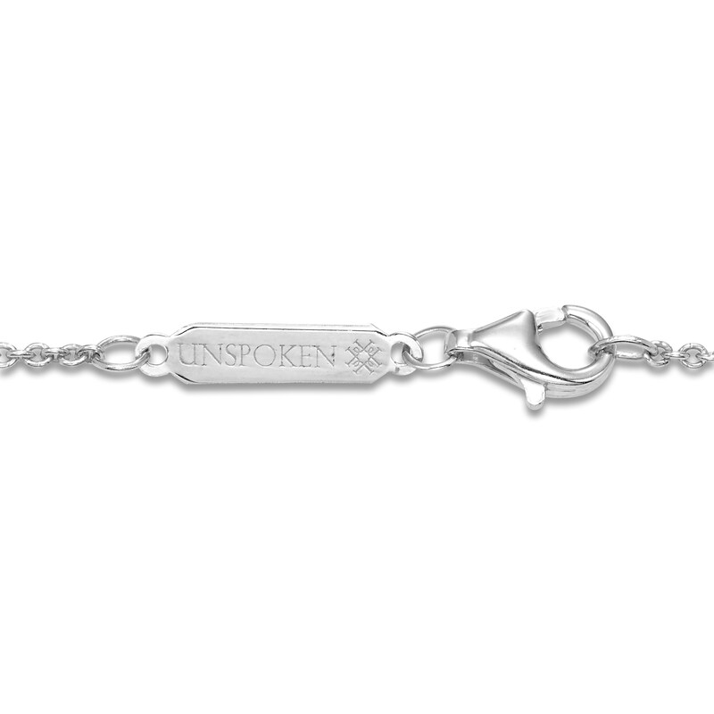 Main Image 4 of Unspoken Diamond Halo Necklace 2-1/2 ct tw 14K White Gold 18"
