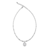 Thumbnail Image 3 of J'Lure Hexagon Portrait-Cut, Trapezoid Step-Cut & Trillion Curved Brilliant-Cut Lab-Grown Diamond Necklace 7-1/3 ct tw 14K White Gold 18.5"