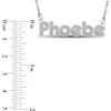 Thumbnail Image 4 of Retro Name Necklace 10K White Gold 18"