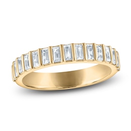 Vera Wang VOW Baguette-Cut Lab-Grown Diamond Wedding Band 3/4 ct tw 14K Yellow Gold