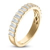 Thumbnail Image 2 of Vera Wang VOW Baguette-Cut Lab-Grown Diamond Wedding Band 3/4 ct tw 14K Yellow Gold